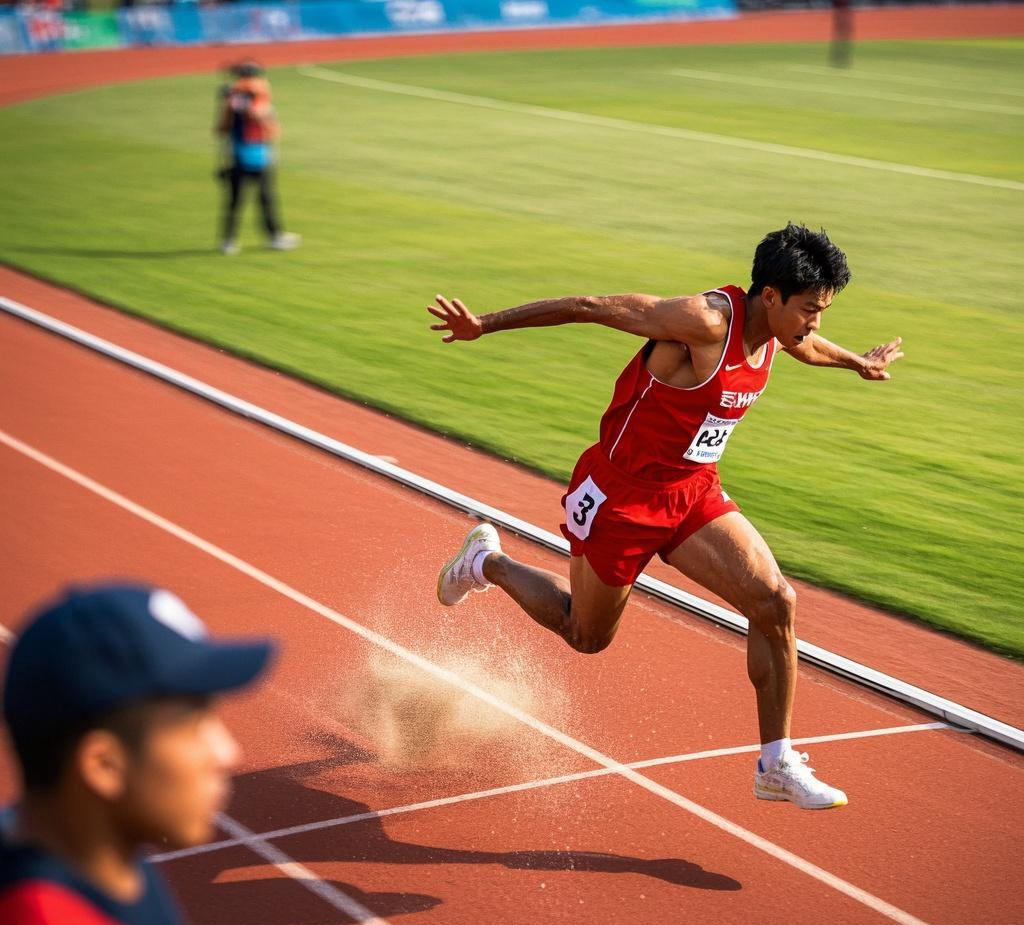 运动员技艺高超,赛场上一骑绝尘 运动员技艺高超,赛场上一骑绝尘